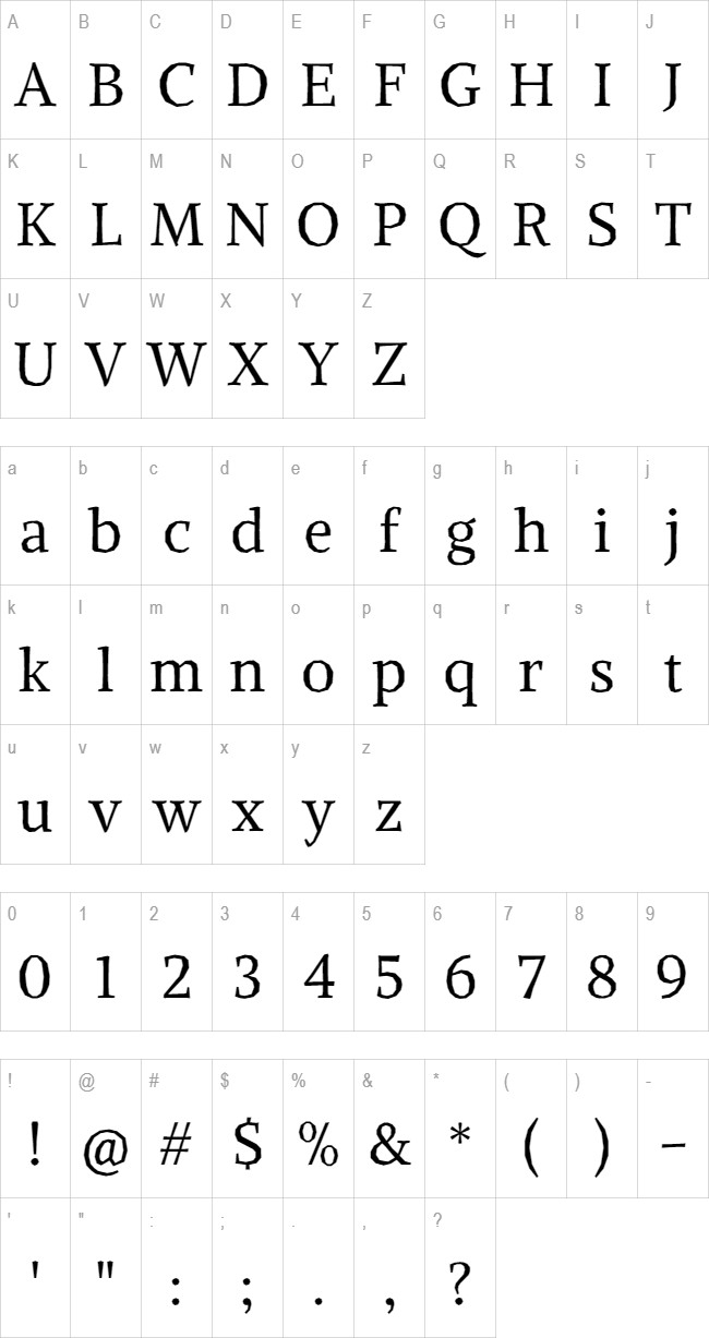 Alike Angular glyph set