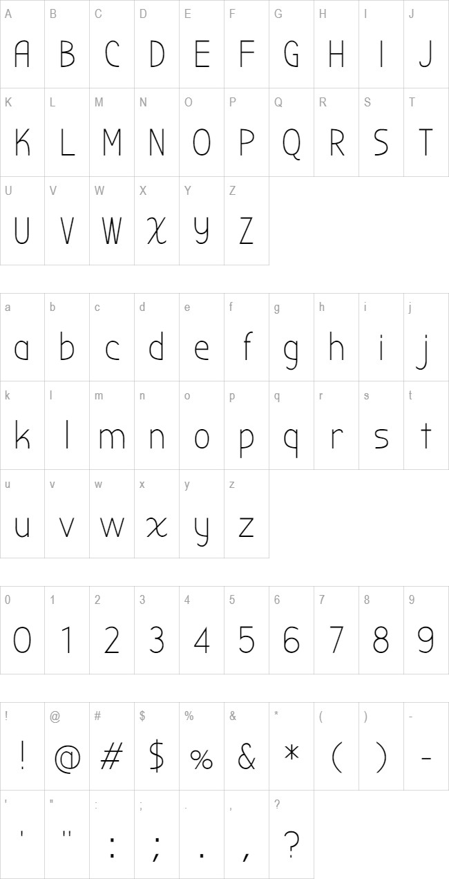 Bubbler One glyph set