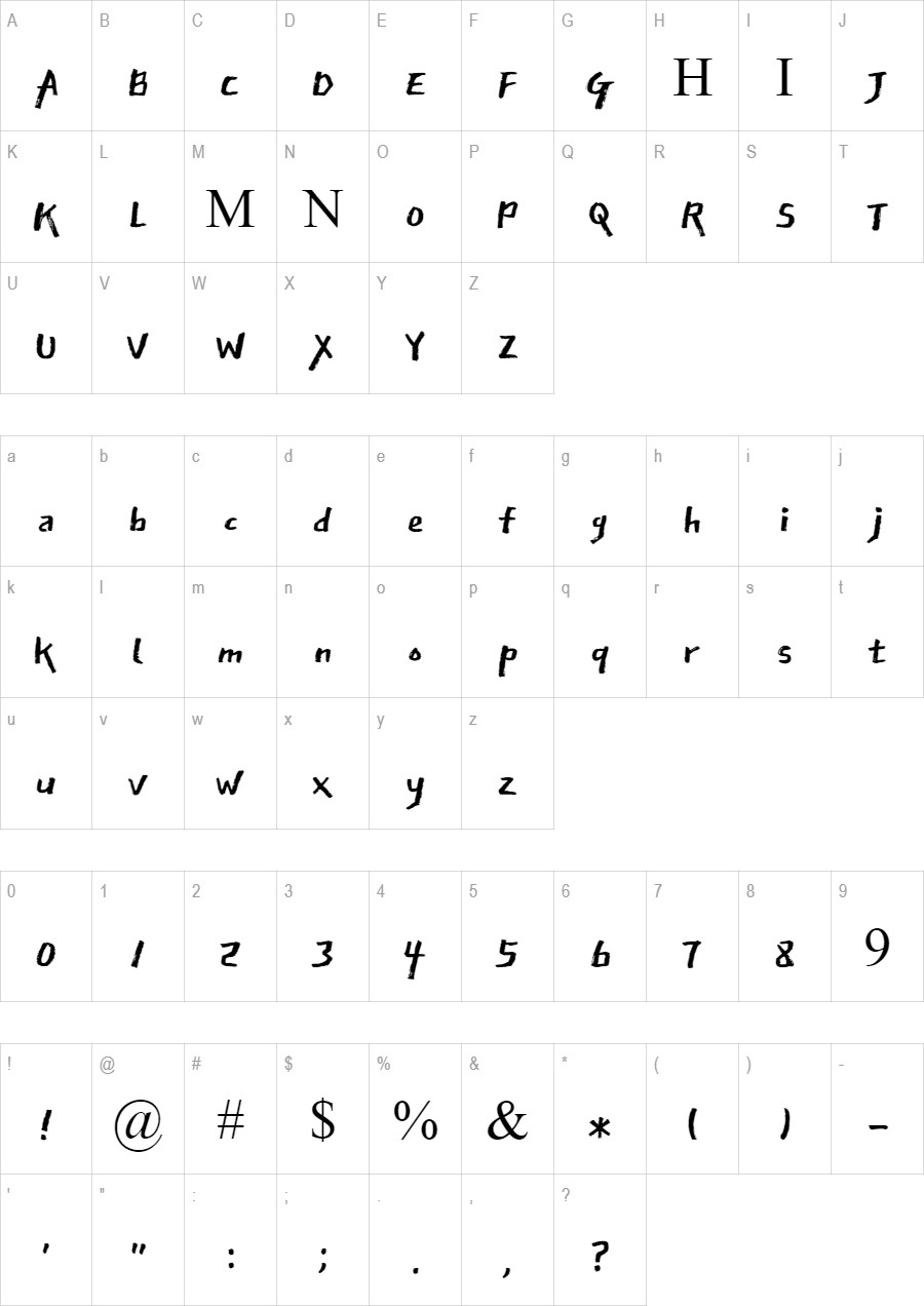 East Sea Dokdo glyph set