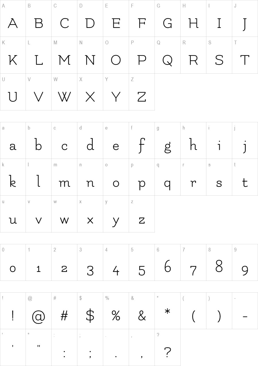Flamenco glyph set
