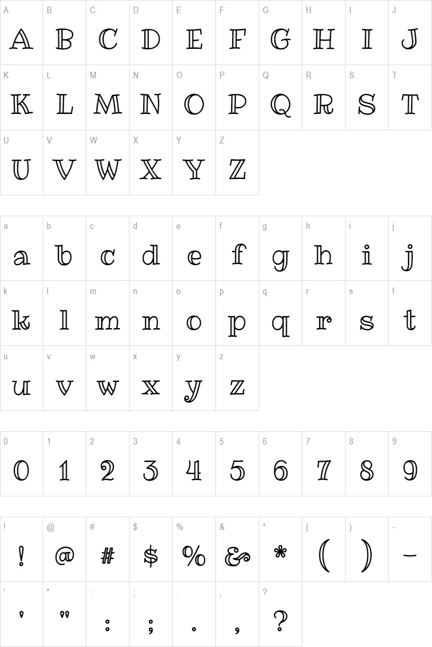 Ribeye Marrow glyph set