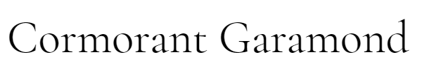 Cormorant Garamond font preview image